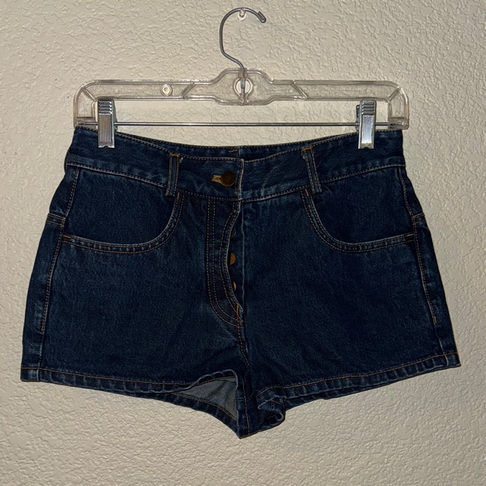 Alexander Wang Dark Blue Jean Shorts